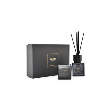 S|P Collection Gallery Noir Candle & Diffuser Gift Set — product and packaging