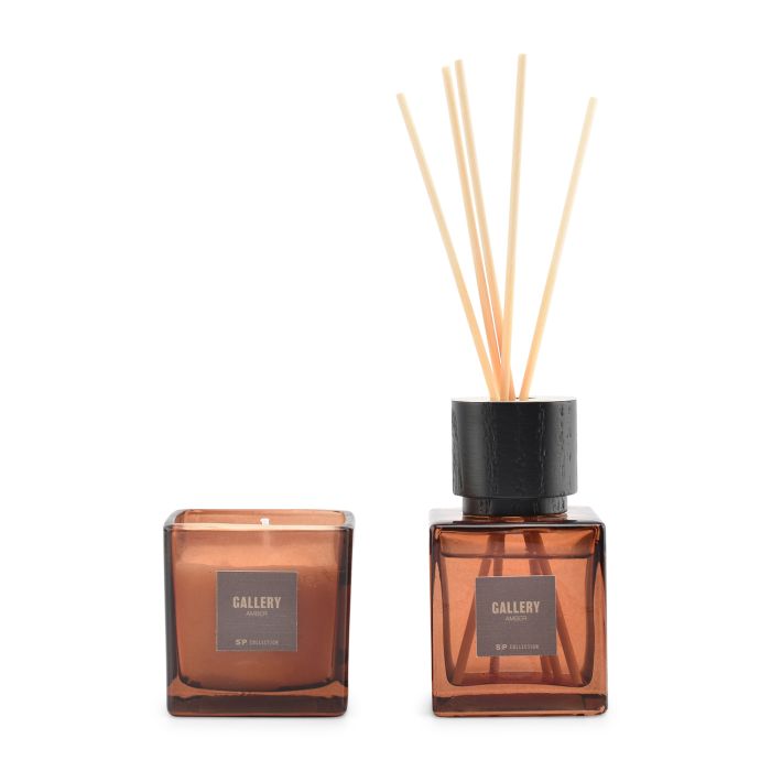 S|P Collection Gallery Amber Candle & Diffuser Gift Set