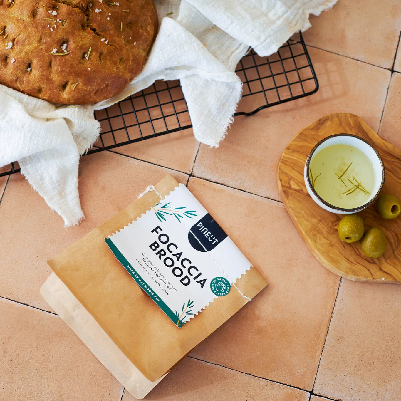 Pineut Focaccia Baking Mix – Rosemary