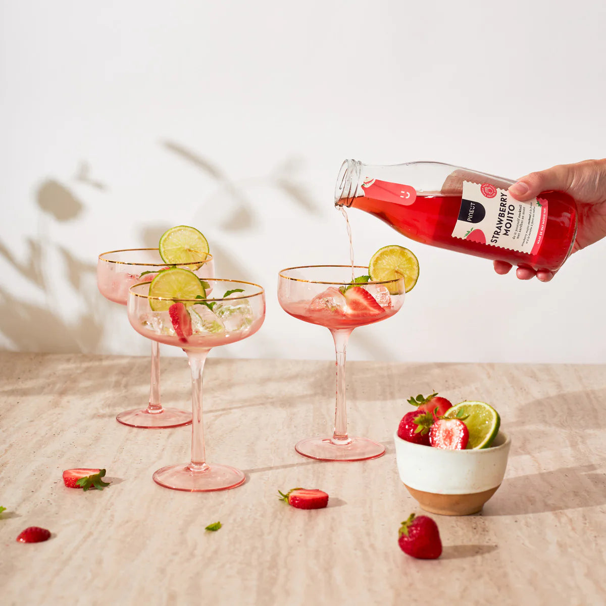 Pineut Cocktail Bottle — Strawberry Mojito
