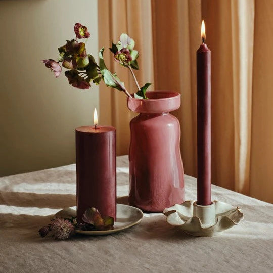 Candle Holder Cori — White Cream