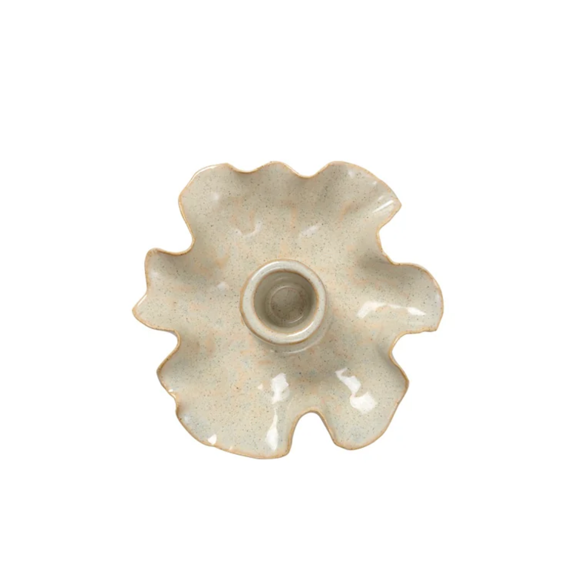 Candle Holder Cori — White Cream