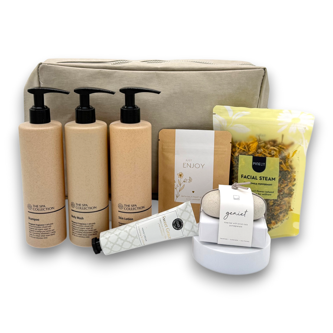 Grand Bath Retreat Gift Box — Body Wash, Lotion & Facial Steam