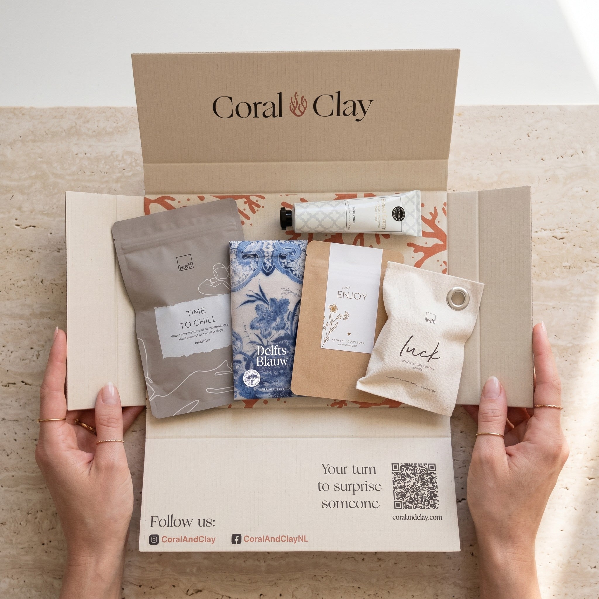Body & Mind Letterbox Gift — Hand Cream, Soap & Tea