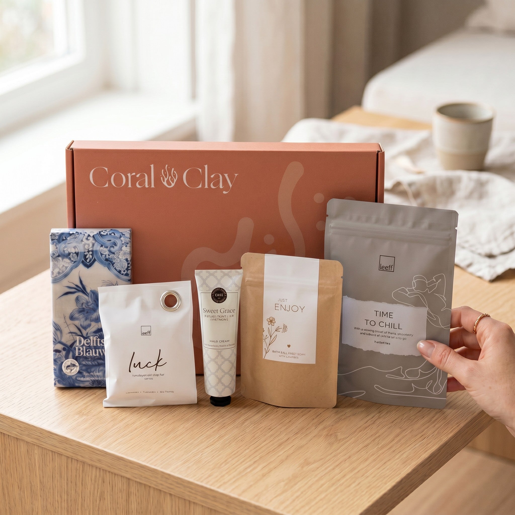 Body & Mind Letterbox Gift — Hand Cream, Soap & Tea