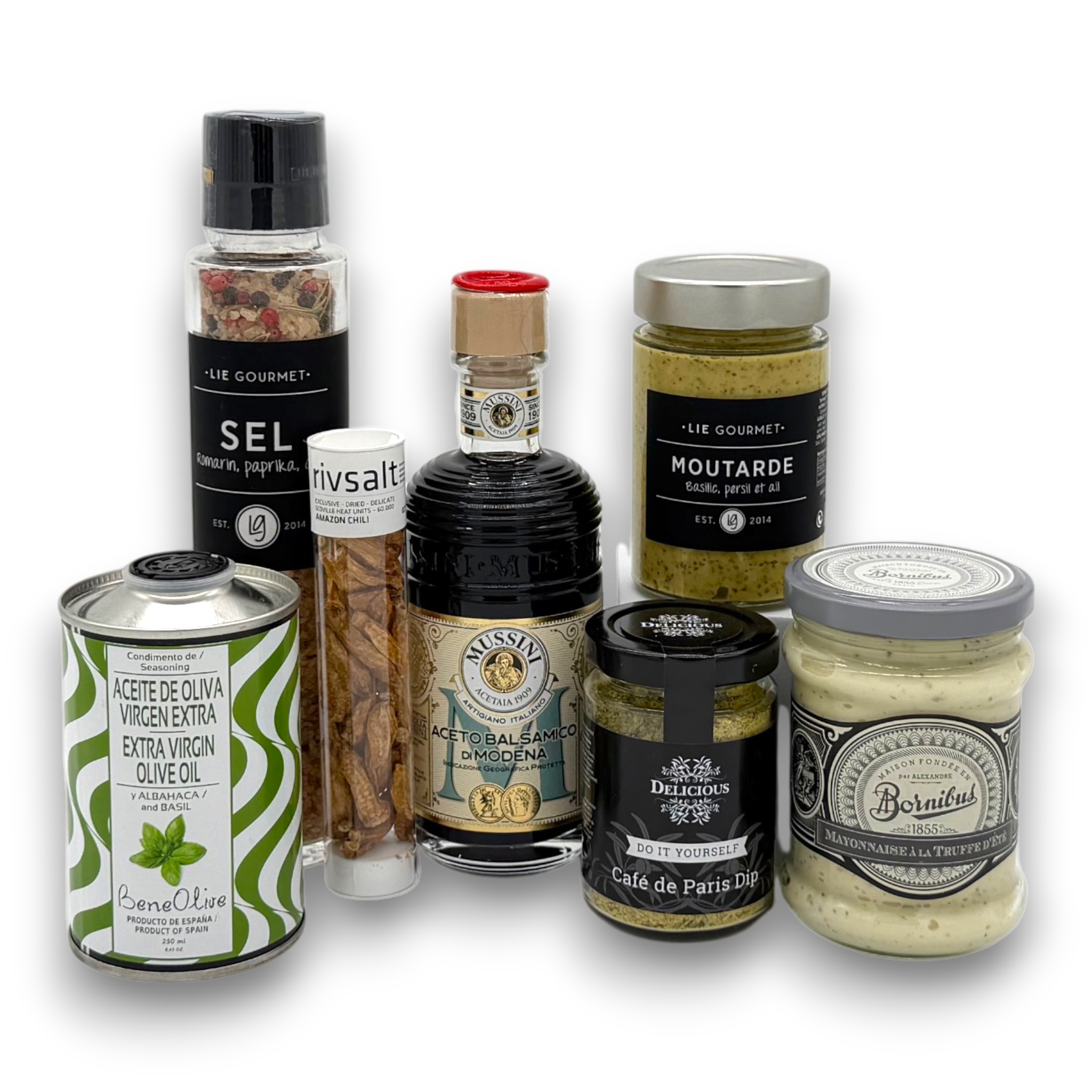 Gourmet Cooking Signature Gift — Olive Oil, Balsamic & Truffle Mayo