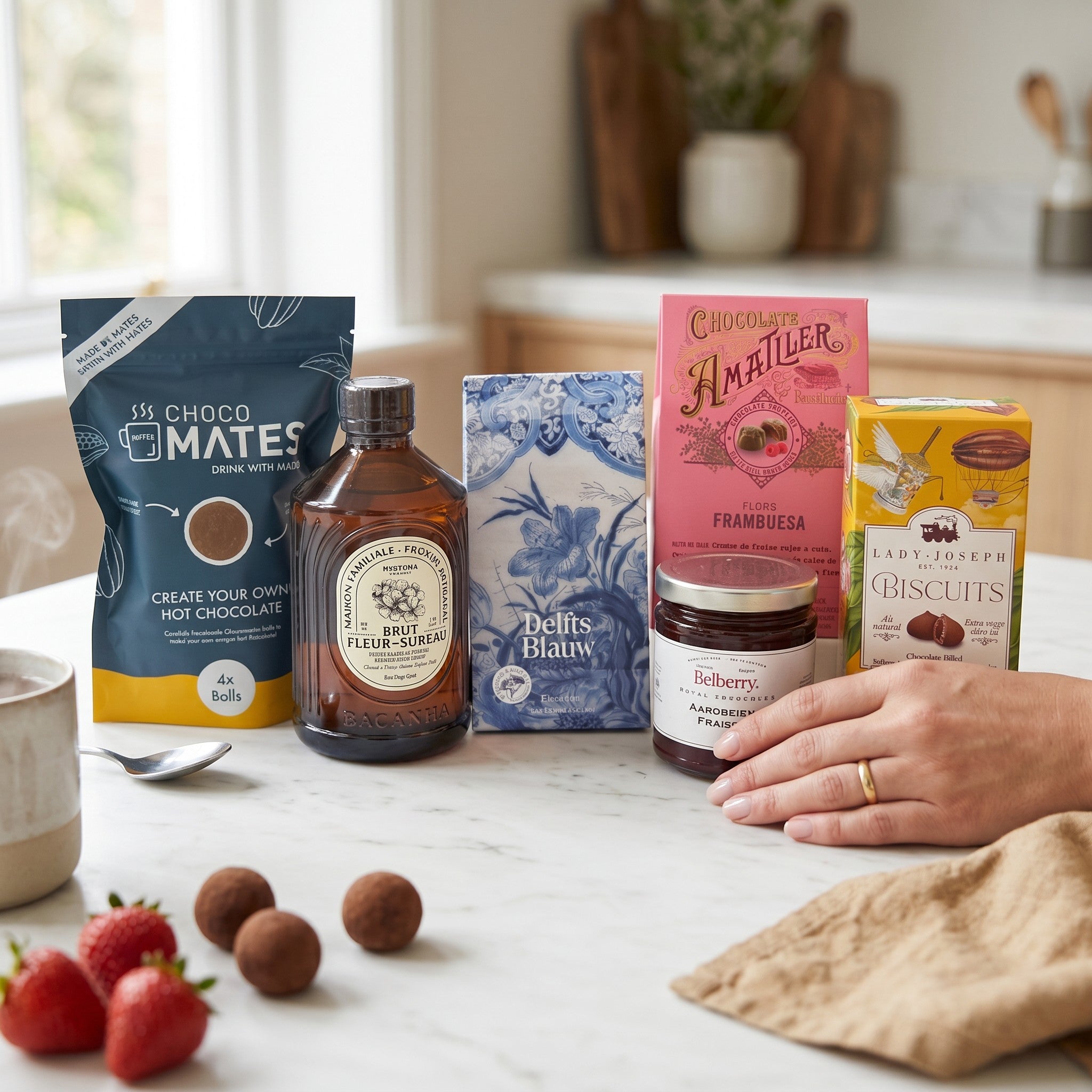 Sweet Indulgence Signature Gift — Chocolate, Syrup & Jam