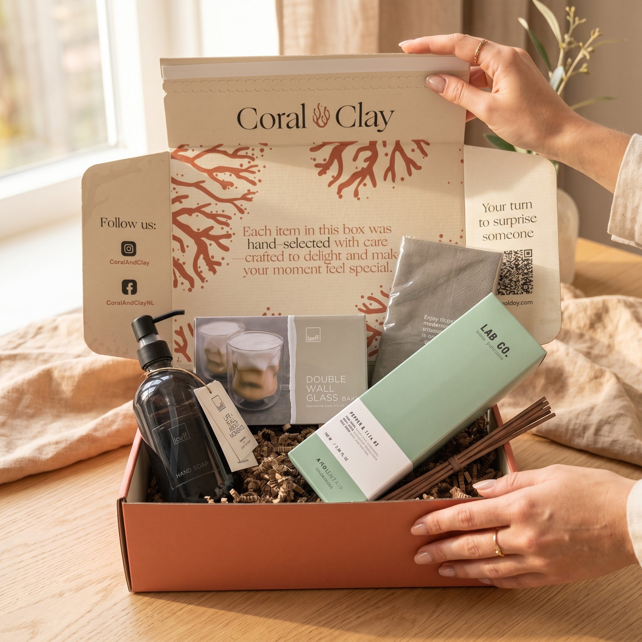 Home Haven Signature Gift — Diffuser, Glasses & Hand Soap