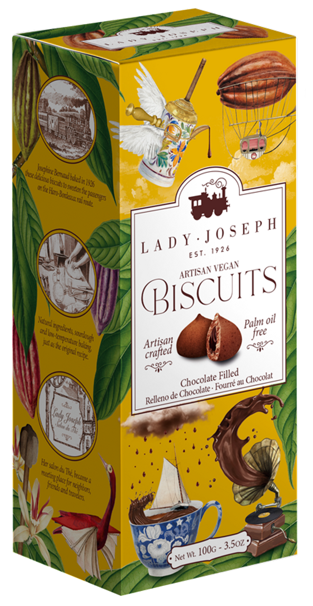 Lady Joseph – Chocolate Filled Biscuits (100 g)