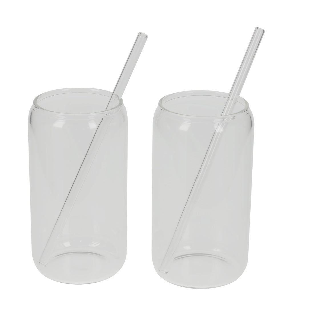 Cocktail Glasses with Straw – Set of 2