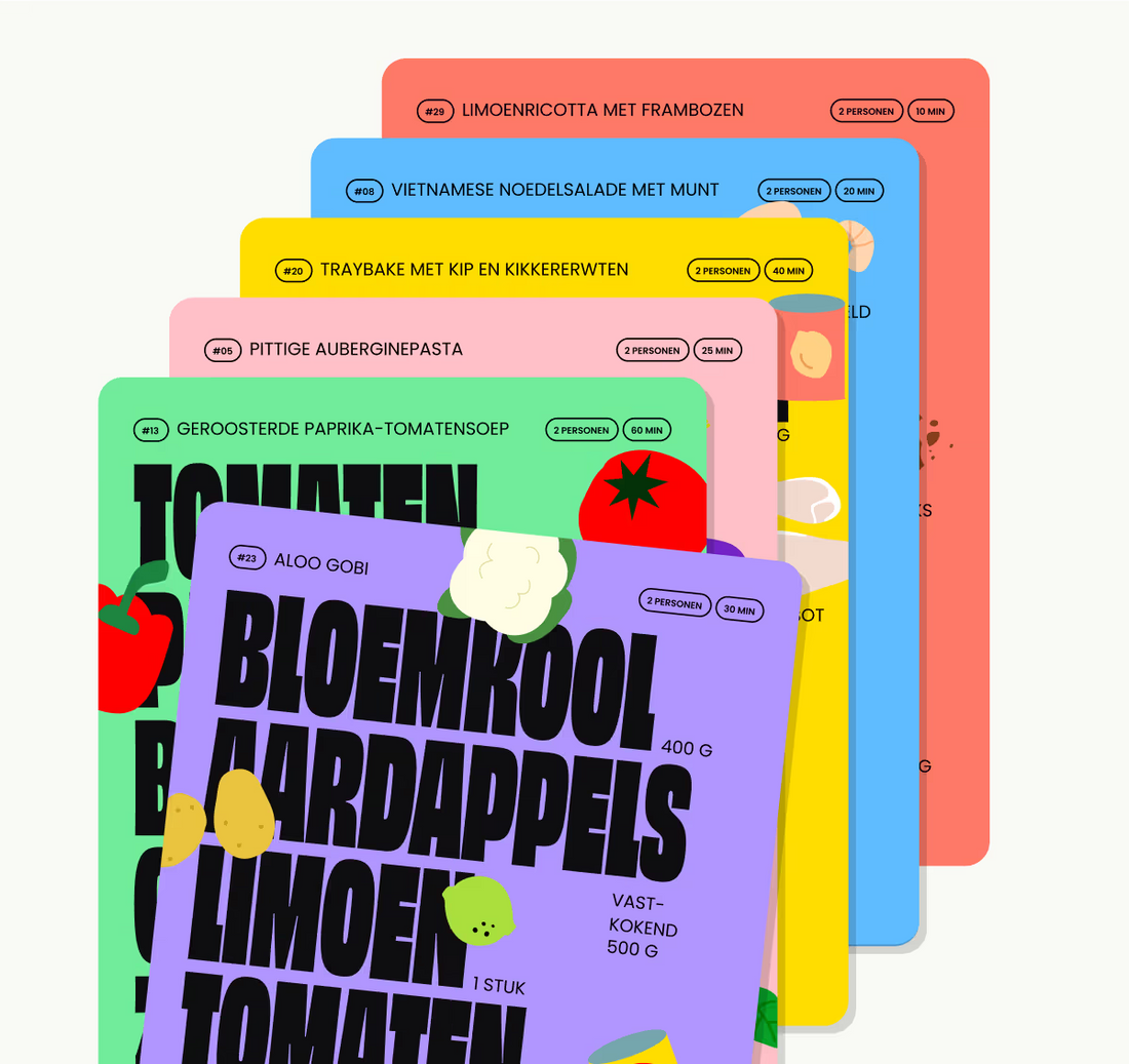 Cooktus – Receptenkaartenset (30 kaarten)