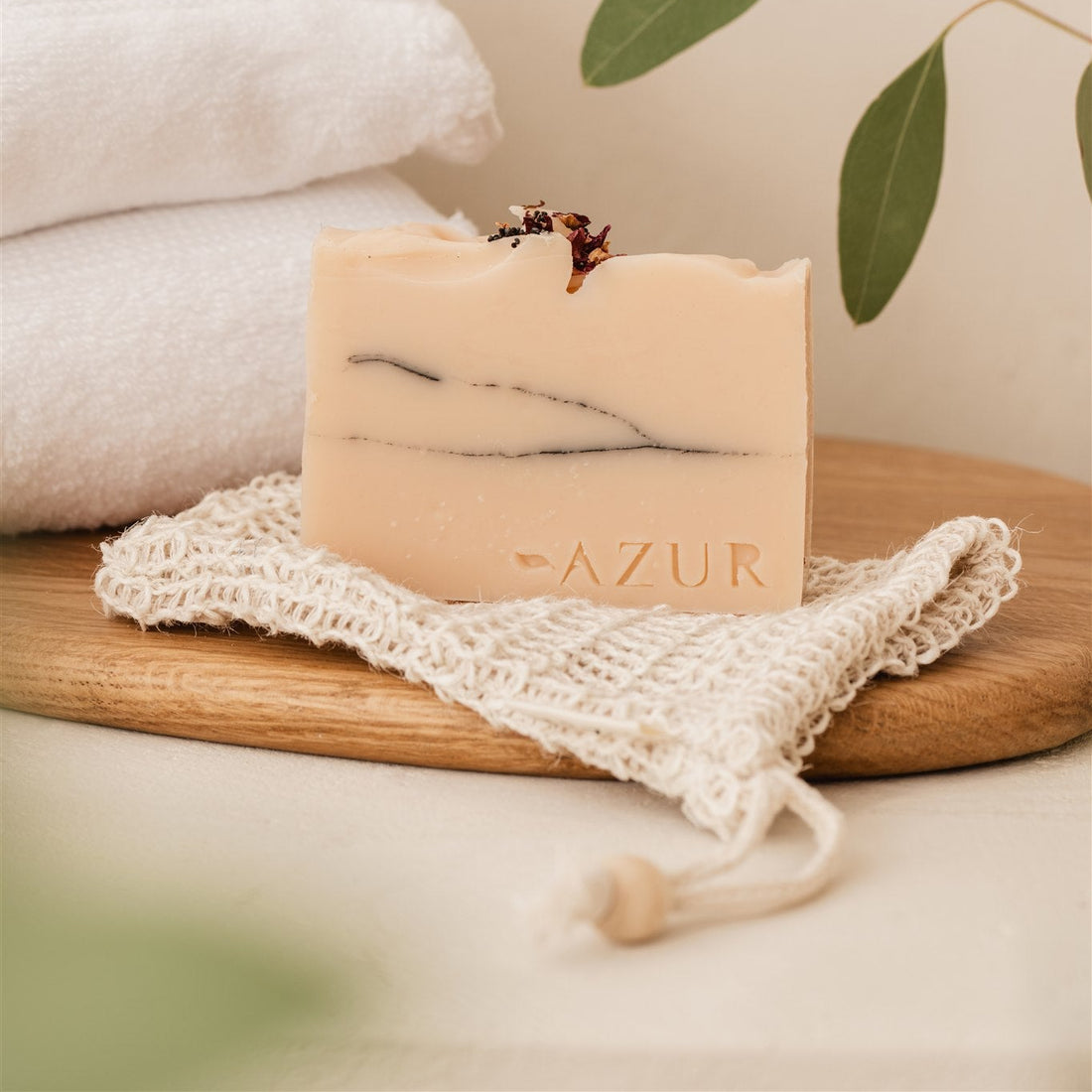 Azur Natural Soap Pouch — product view