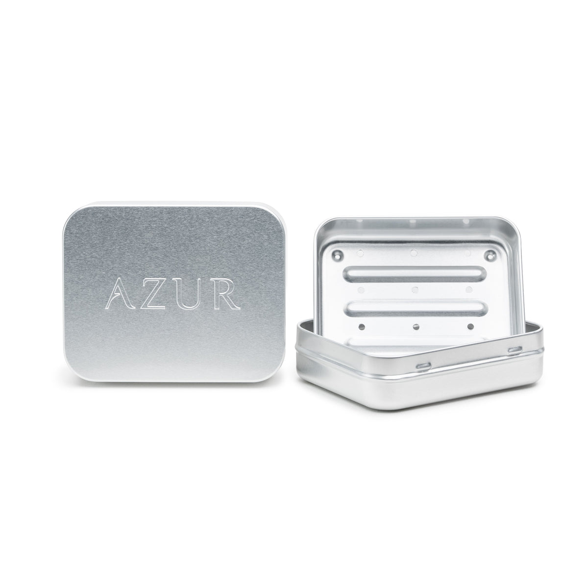Azur Aluminium Soap Travel Tin — product view