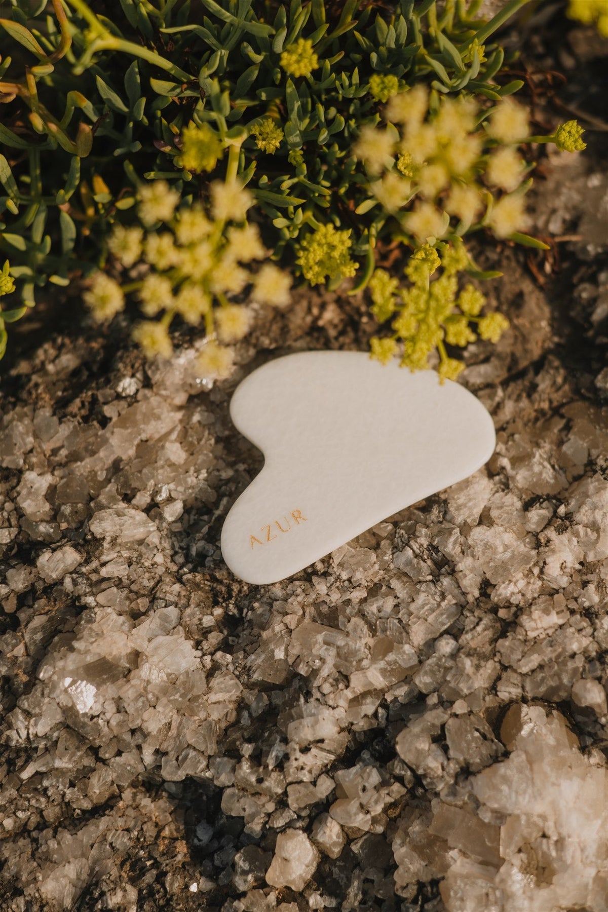 Azur Gua Sha — White Jade — detail and use