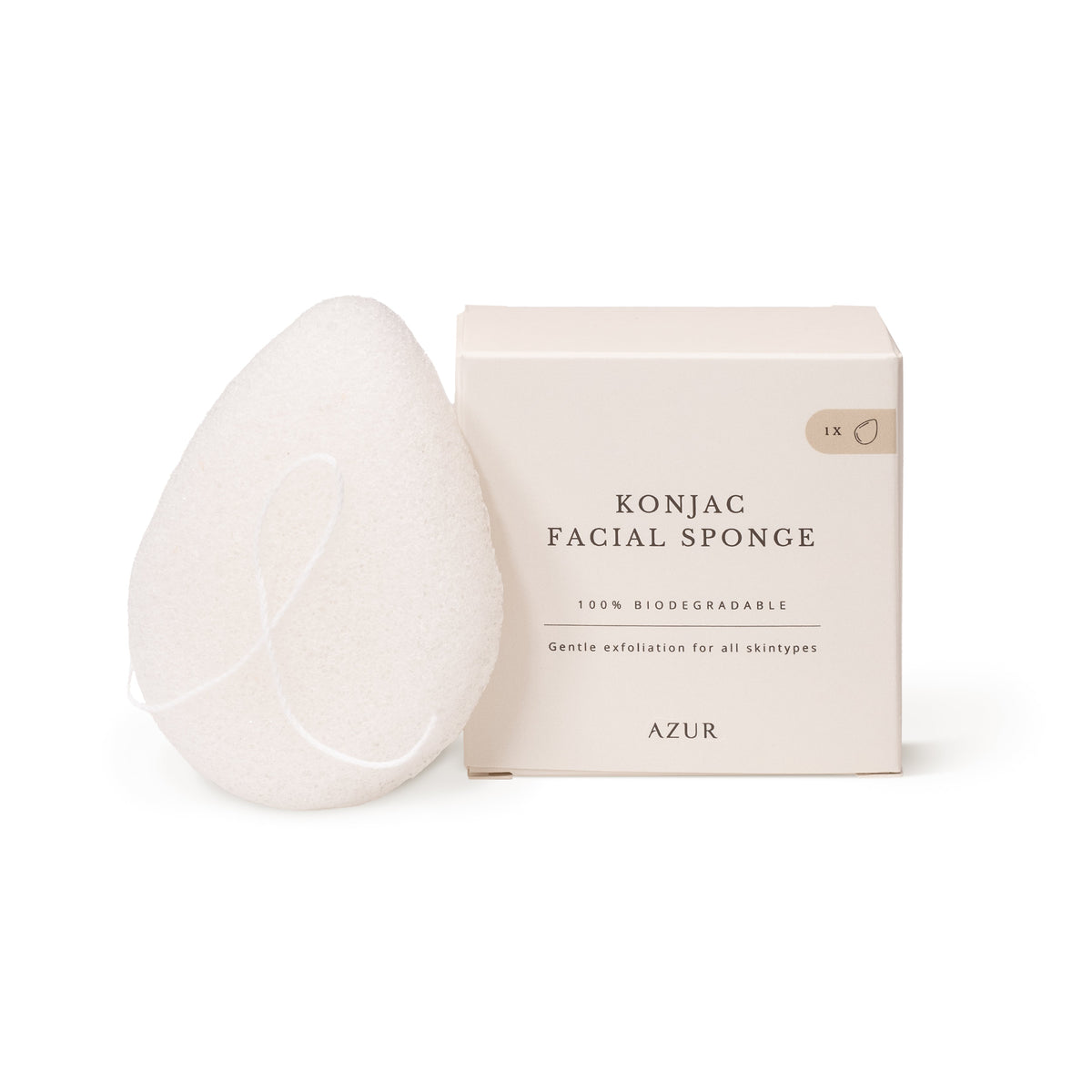 Azur Konjac Facial Sponge — product view