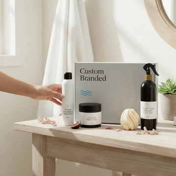 Custom branded Coral & Clay corporate gift box.