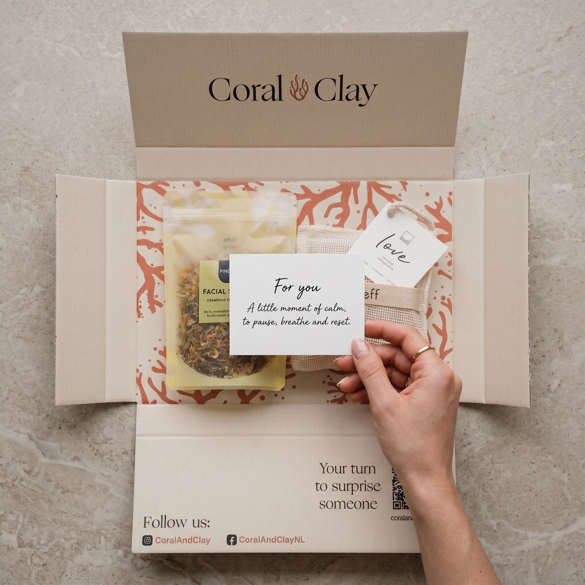 Calm Moments Letterbox Gift — Facial Steam, Soap & Bath Salt