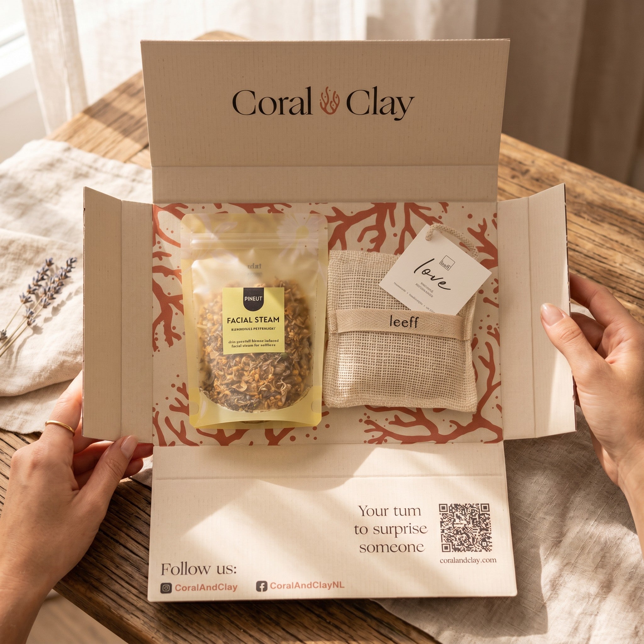 Calm Moments Letterbox Gift — Facial Steam, Soap & Bath Salt