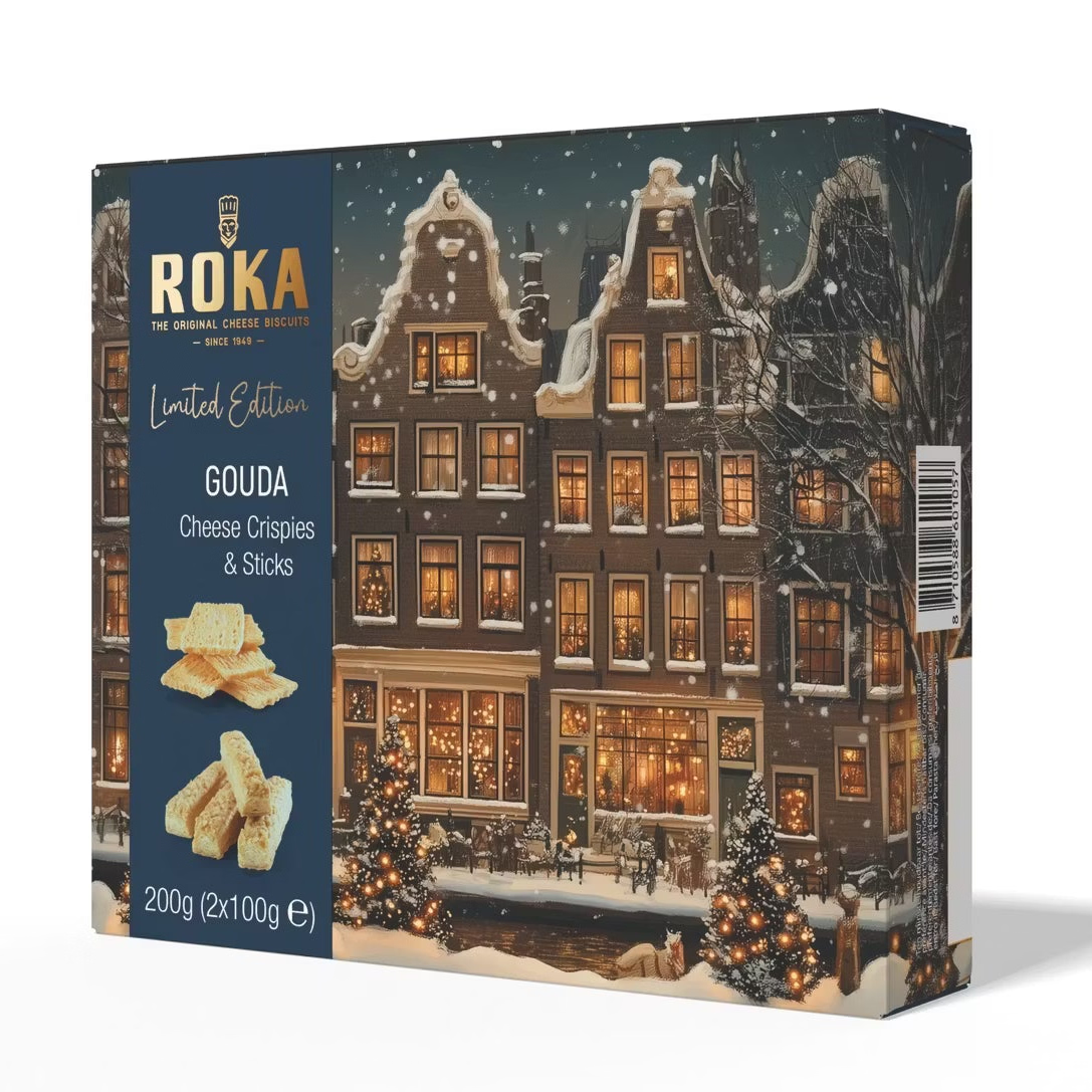 Roka Winter Wonderland Gouda Biscuits — 200g product packaging
