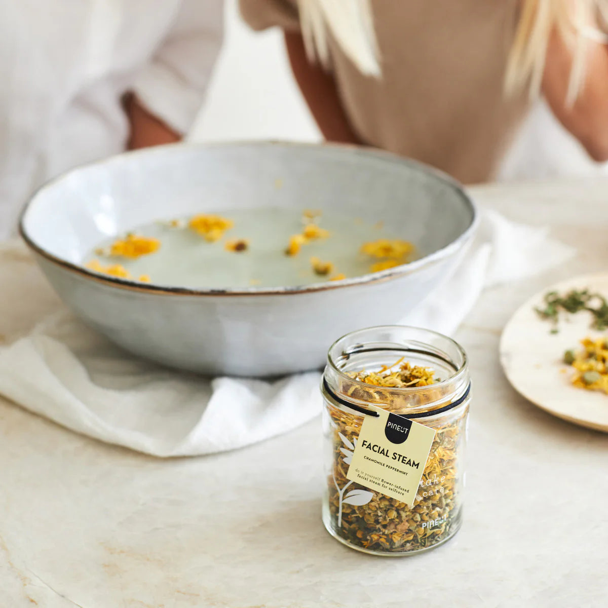 Gezichtsstoomkruidenmix – cadeaupot