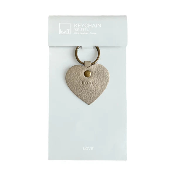 LEEFF Keychain Kristel – Taupe Love