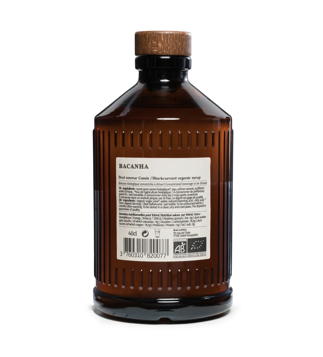 Bacanha Organic Syrup — Blackcurrant